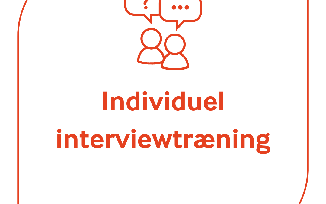 Medietræning: Individuel interviewtræning